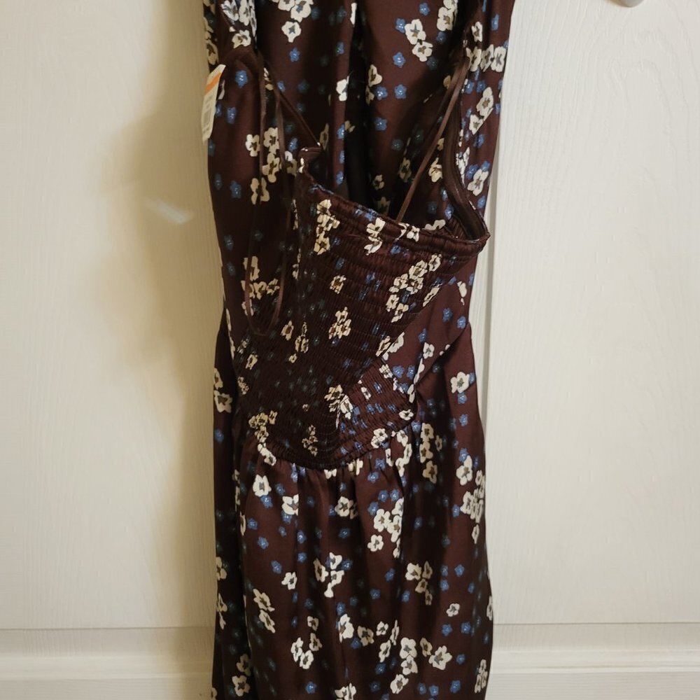 Heartloom Miyako Dress in Ganache Dark Brown floral Size Large NWT - Picture 7 of 11